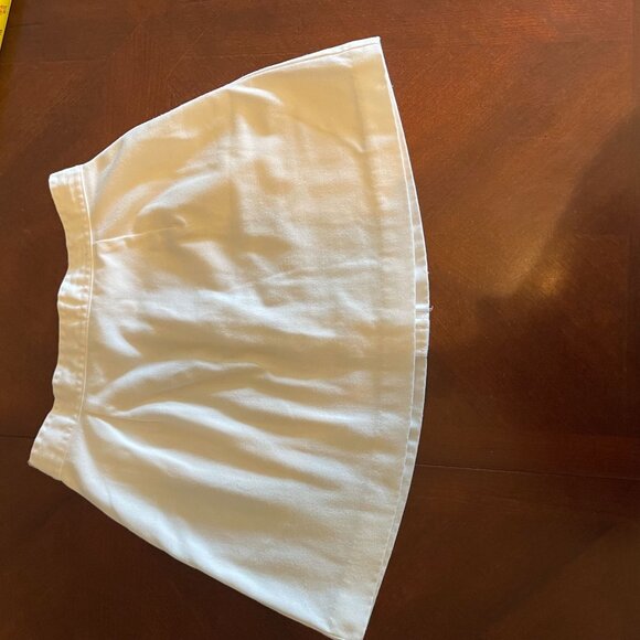 Mini Skirt Marilyn’s of Beverly Hills Sz 6 Vintage 80s White  Snap Button Front - Picture 8 of 10